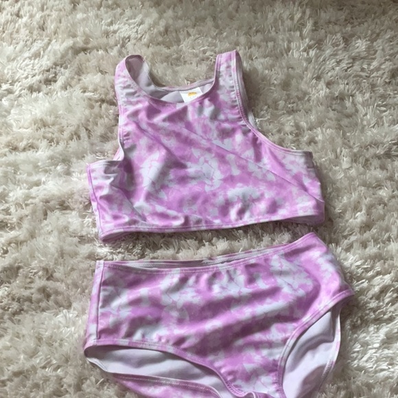 C&C California Kids Swim Bikini - Pink and White - Picture 1 of 1
